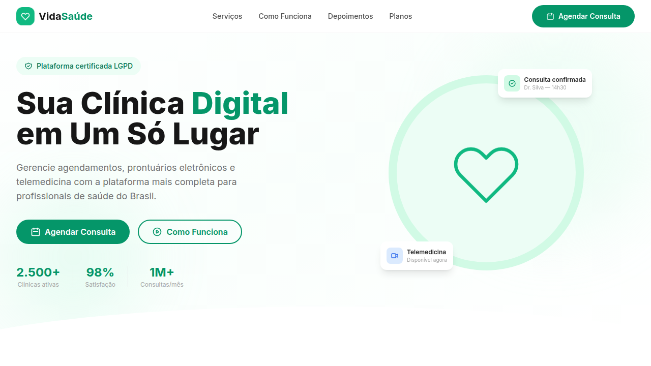 HealthTech Plataforma Clínica