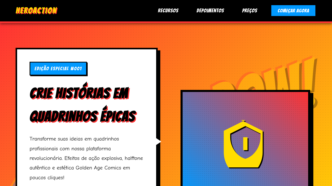 Retro-Comic Action Blueprint