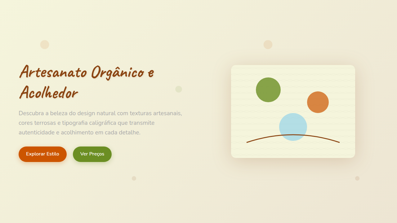 Artesanato Orgânico e Acolhedor