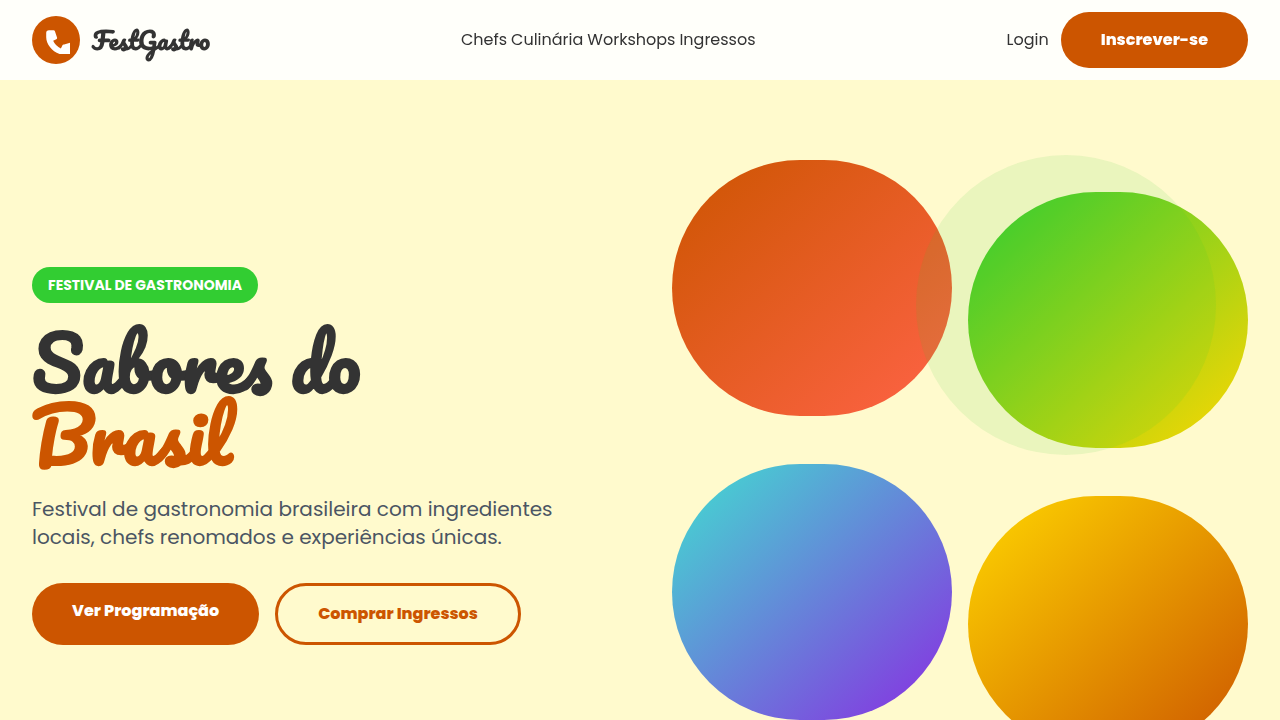 Tropicalismo Gastronômico Vibrante