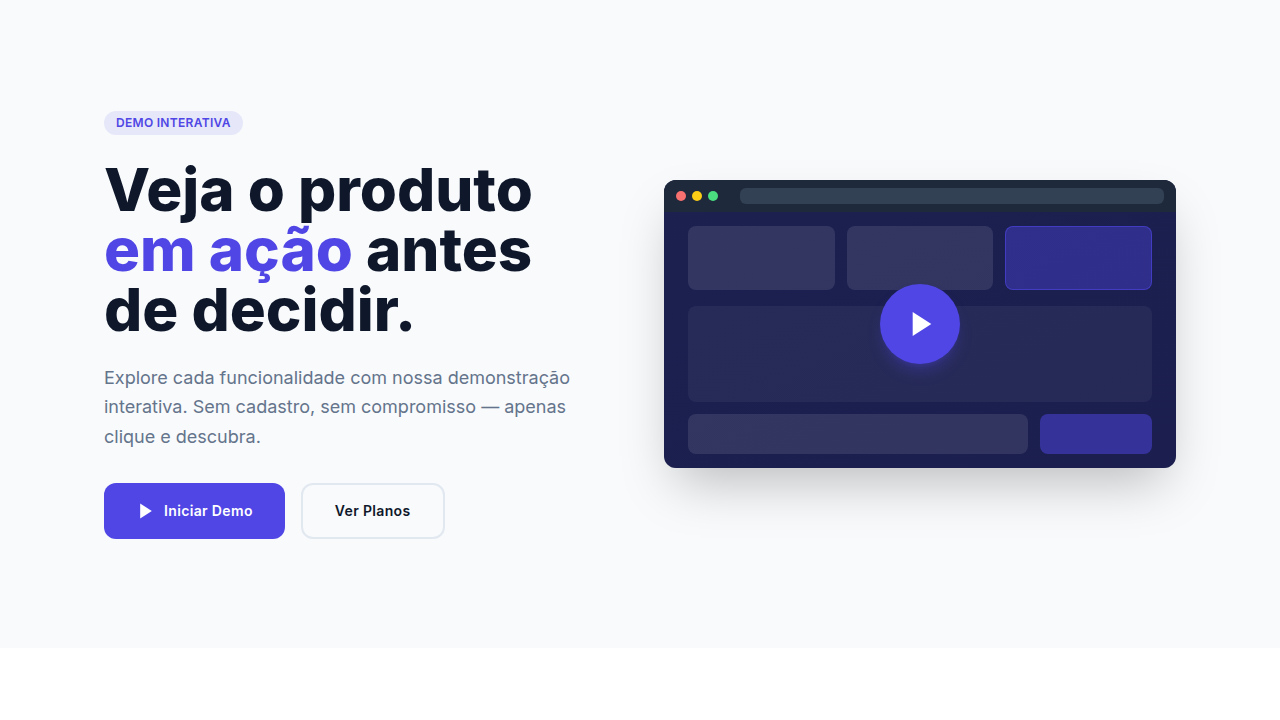 Interactive Product Demo