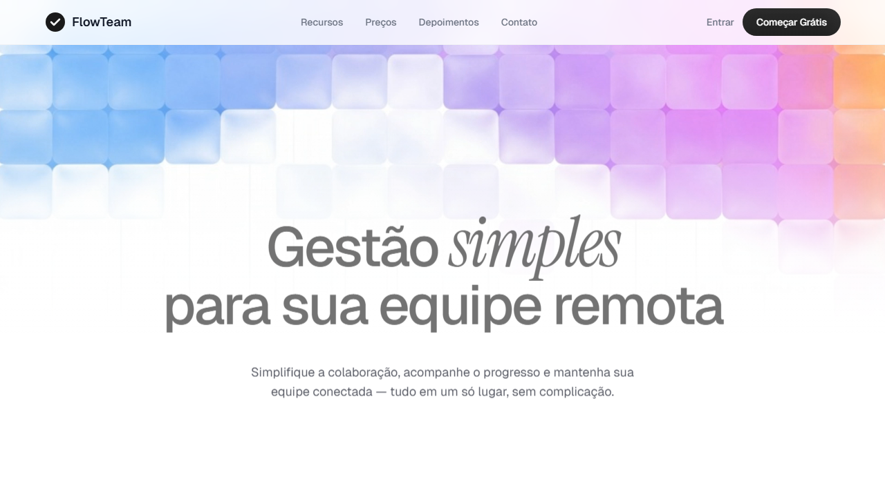 Minimalist React Hero with Motion