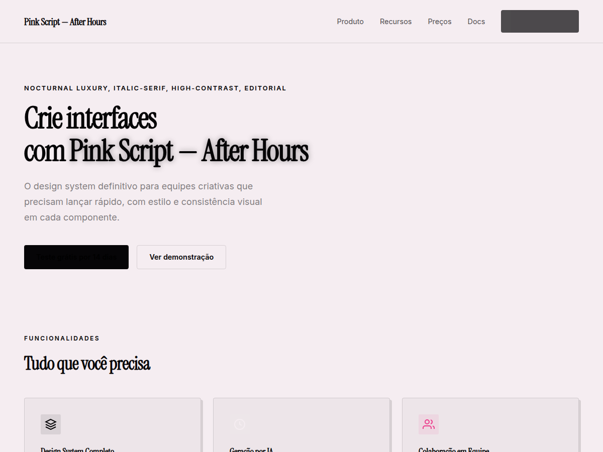 Pink Script — After Hours