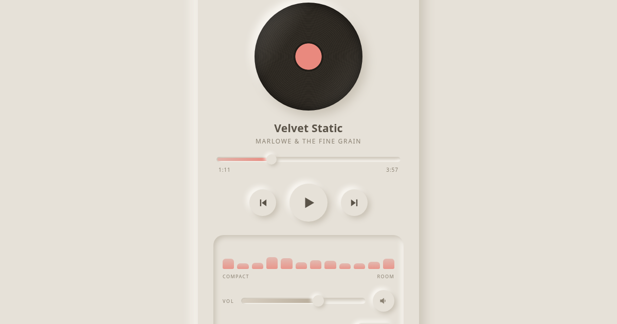 SOFTWAVE — neumorphic player