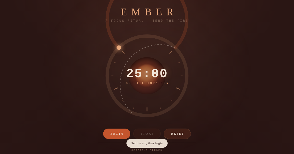 EMBER — a focus ritual