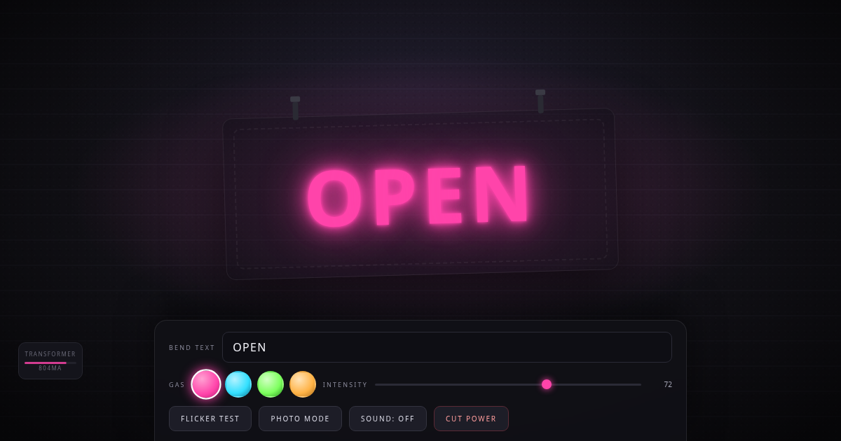 GLOWWORKS — neon sign workshop
