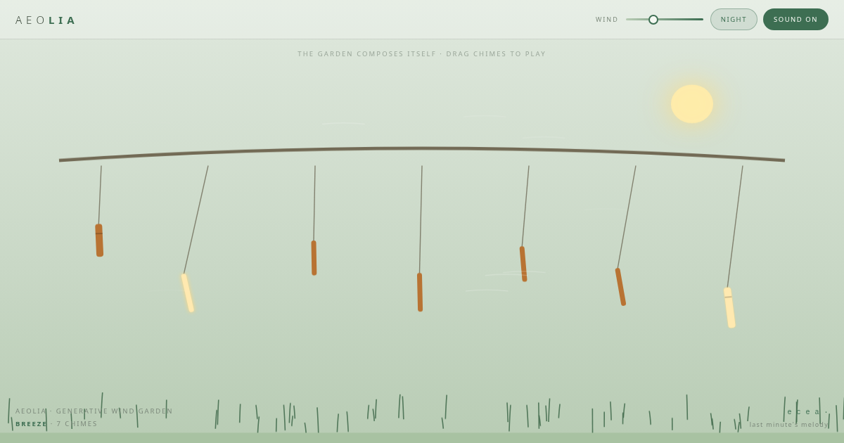 AEOLIA — a garden that plays itself