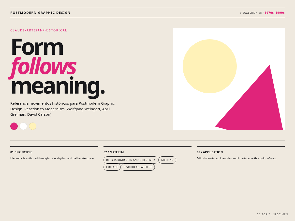 Postmodern Graphic Design