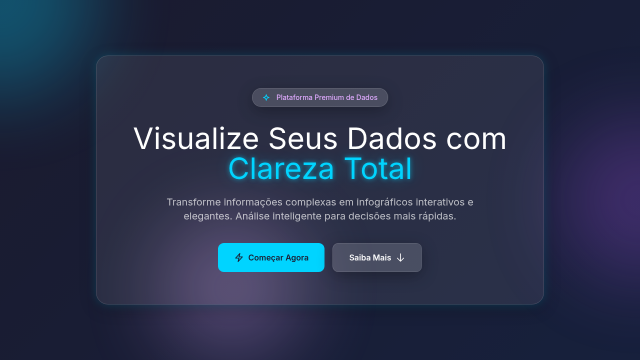 Dark Glassmorphism Infographic